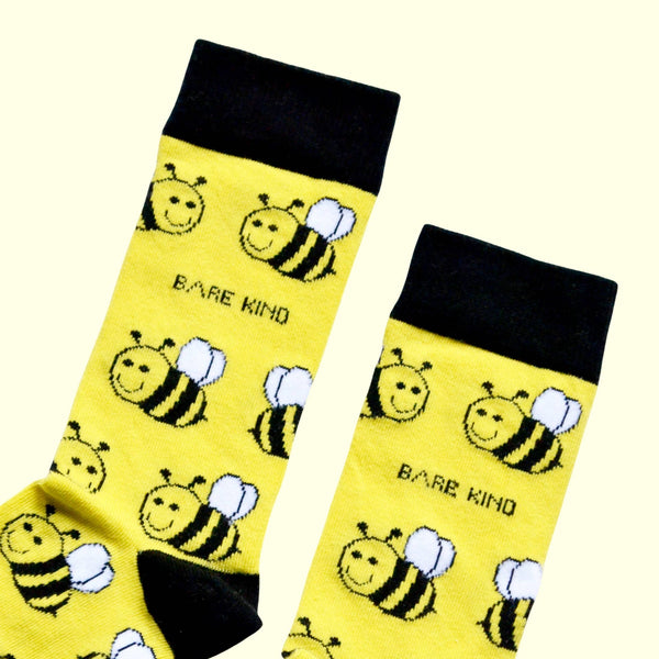 Bare Kind Socks - Bee Socks | Bamboo Socks | Yellow Socks | Meadow Socks