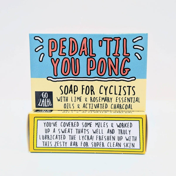 Go La La - Pedal Til You Pong - soap for cyclists