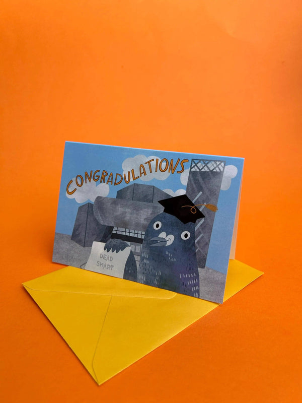 Fernandes Makes - Congradulations Pigeon Greeting Card / Graduation