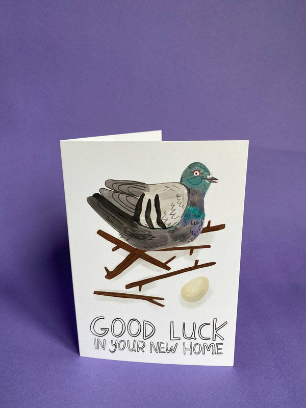 Fernandes Makes - Good luck in your New Home / Pigeon / Greeting Card