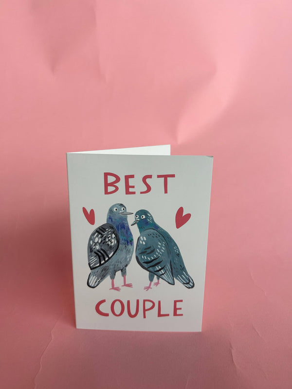 Fernandes Makes - Best Couple Pigeon Greeting Card