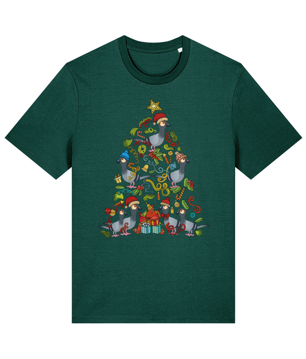 Christmas Tree Pigeon - ethical Premium adults T-shirt (Stanley / Stella)