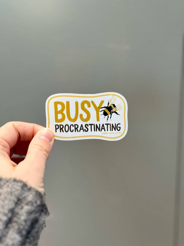 Modern Printed Matter - Busy Procrastinating Sticker