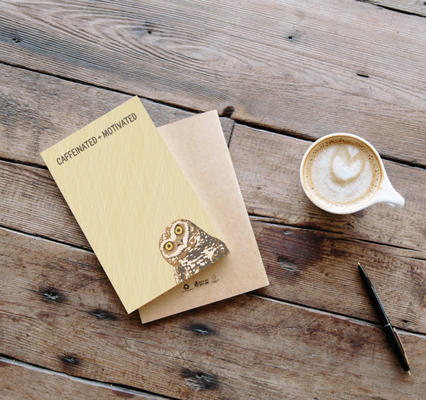 Modern Printed Matter - Caffeinated + Motivated Notepad