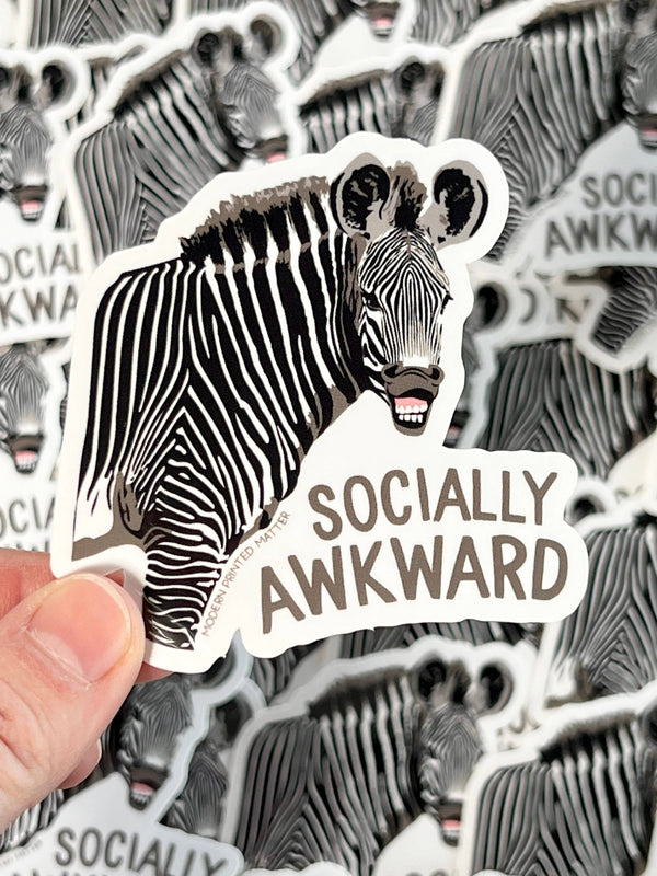 Modern Printed Matter - Socially Awkward Sticker