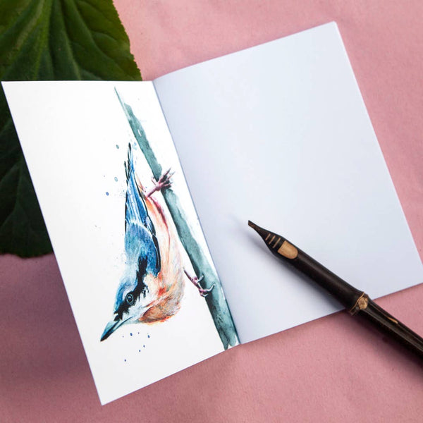 Kate Moby - Inky Nuthatch Eco A6 Notebook