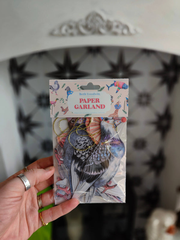Beth Goodwin Designs - Pigeon Garland/Bunting - Pigeon Deocrations For Parties