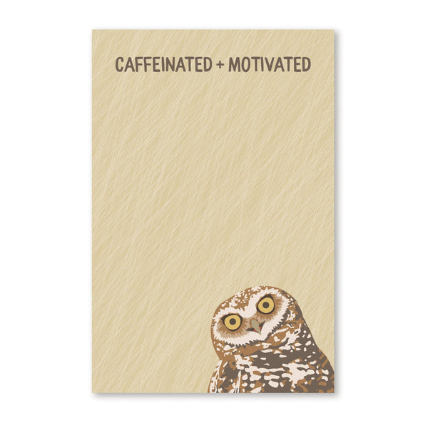 Modern Printed Matter - Caffeinated + Motivated Notepad