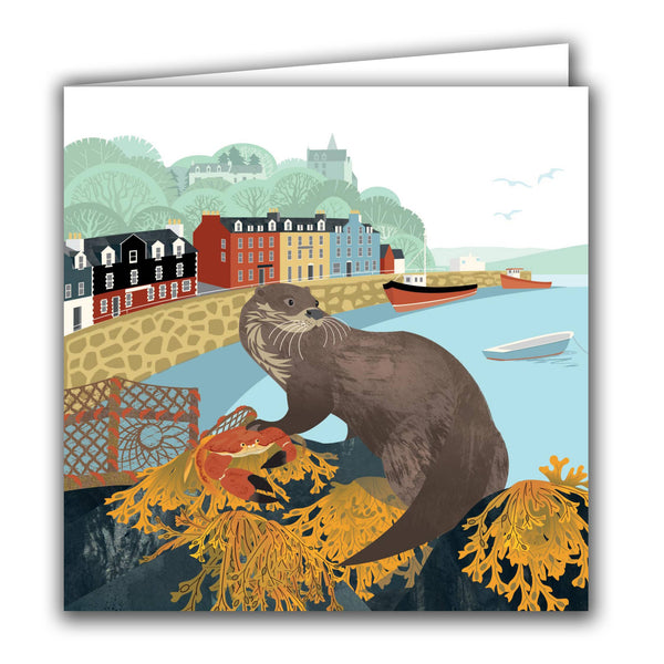 Silver Birch Cards - Blank Greeting Card - 'Tobermory Otter'