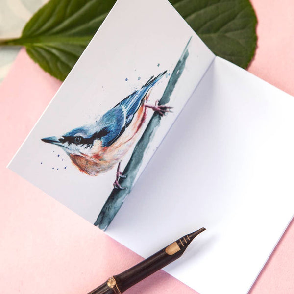 Kate Moby - Inky Nuthatch Eco A6 Notebook