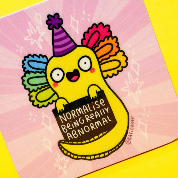 Katie Abey - Normalise Being Really Abnormal Axolotl Coaster