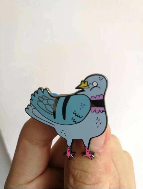 Fernandes Makes - Pretty Pigeon Enamel Pin