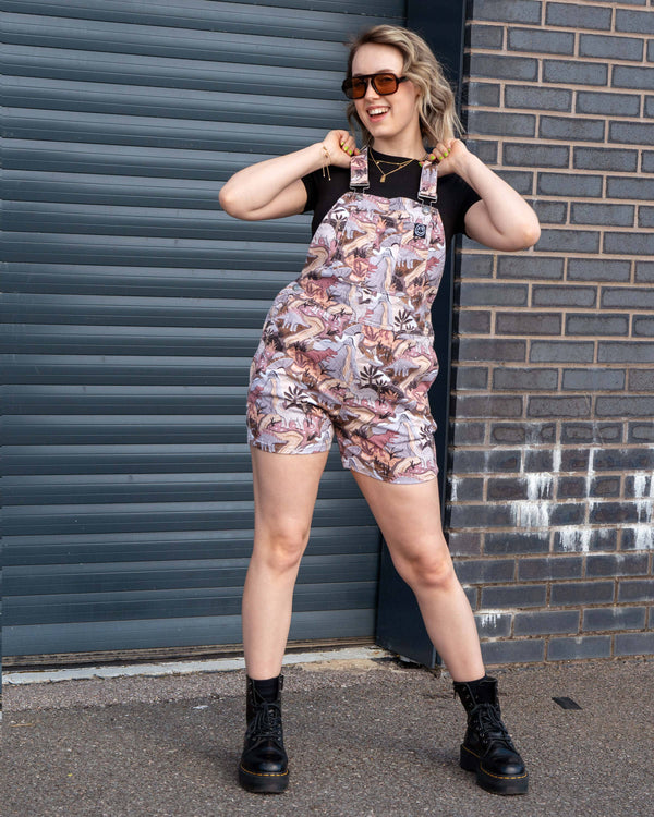 Rebel Romance - Rebel Romance Dinoverse Dungaree Shorts