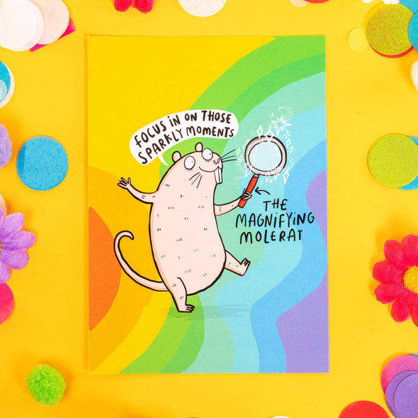 Katie Abey - Focus on the Sparkly Moments Postcard