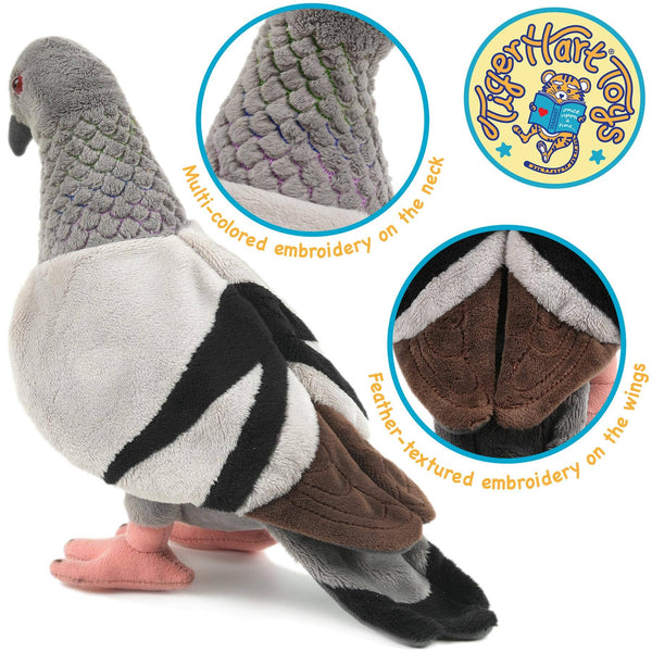 VIAHART Toy Co. - Pepper The Pigeon - 8.5 Inch Stuffed Animal Plush Bird