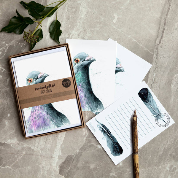 Kate Moby - Inky Pigeon Post Luxury Postcards