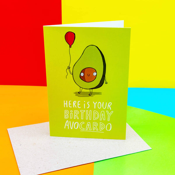 Katie Abey - Birthday Avocado A6 Greeting Card