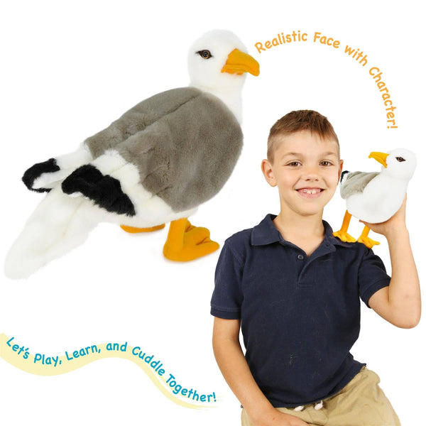 VIAHART Toy Co. - Seamus The Seagull | 12 Inch Stuffed Animal Plush | By TigerHart Toys