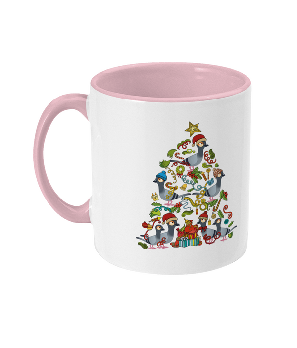 Two Toned Mug christmas tree pige mug