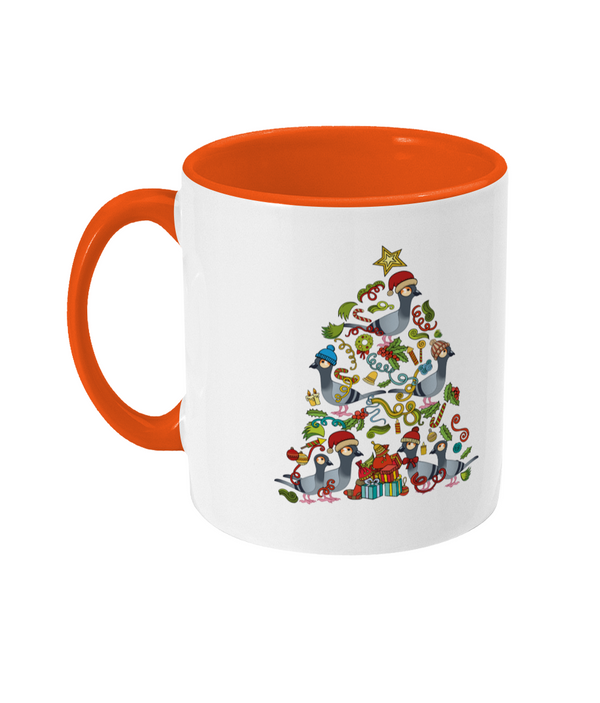 Two Toned Mug christmas tree pige mug
