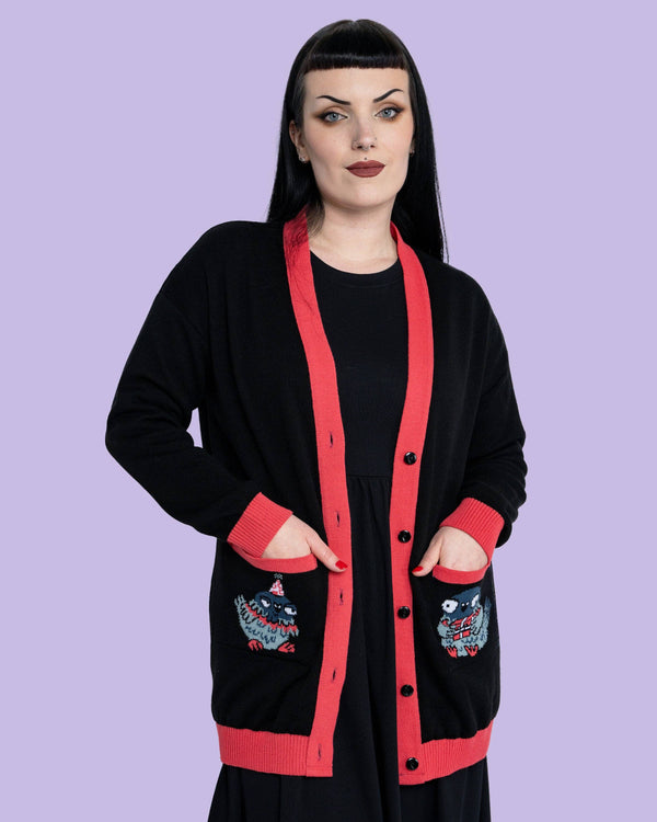 Rebel Romance - Rebel Romance x Katie Abey Pigeon Party Long Cardigan
