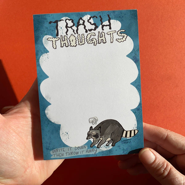 Fernandes Makes - Trash Thoughts Raccoon A6 Jotter / Notepad / Pad