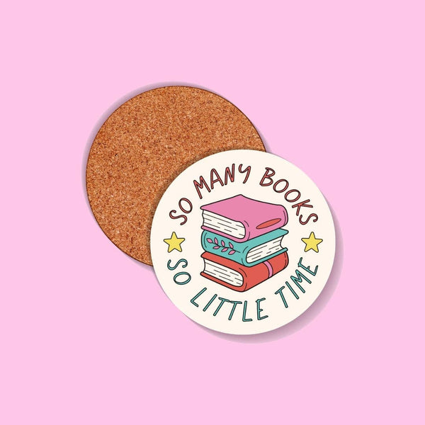 Sunshine Lane - So Many Books Coaster