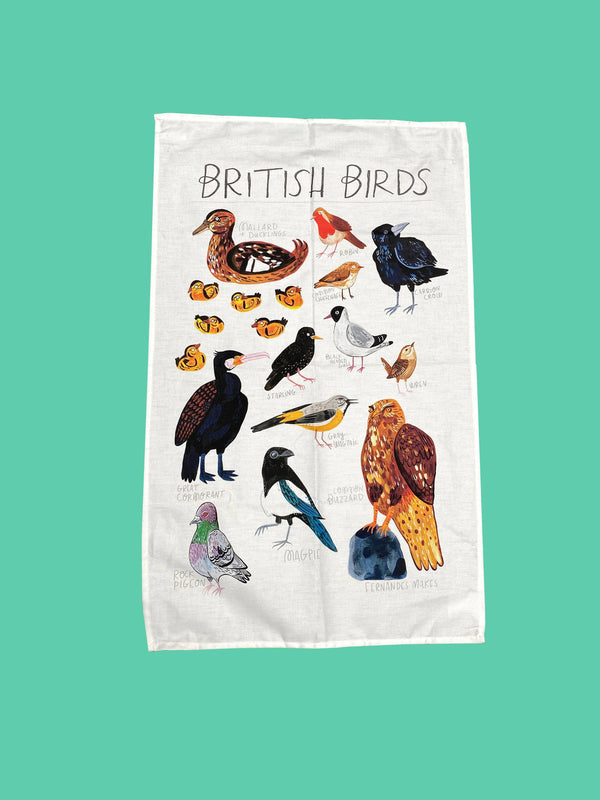 Fernandes Makes - British Birds Tea Towel