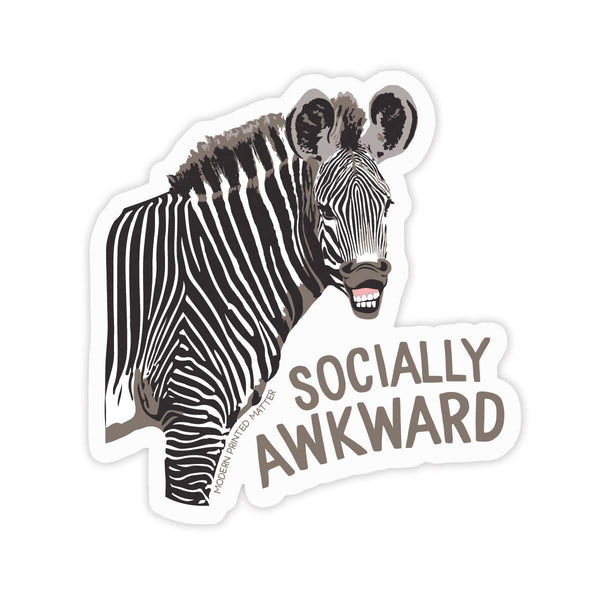 Modern Printed Matter - Socially Awkward Sticker