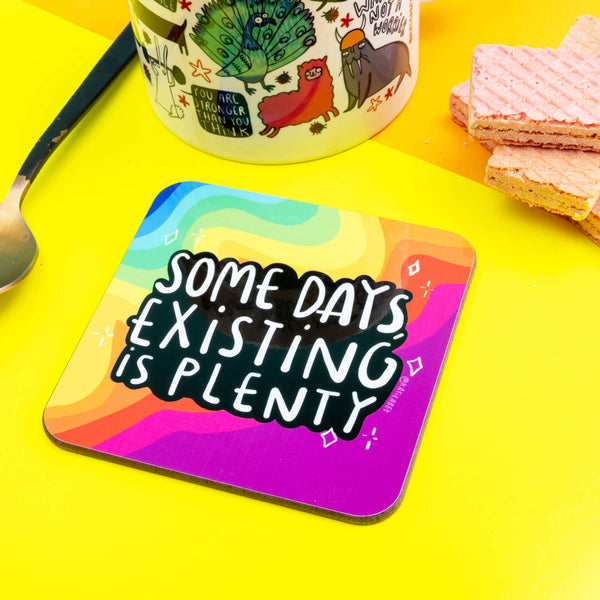 Katie Abey - Some Days Existing is Plenty Coasters