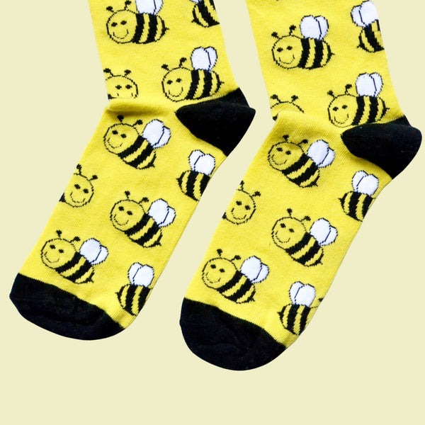 Bare Kind Socks - Bee Socks | Bamboo Socks | Yellow Socks | Meadow Socks