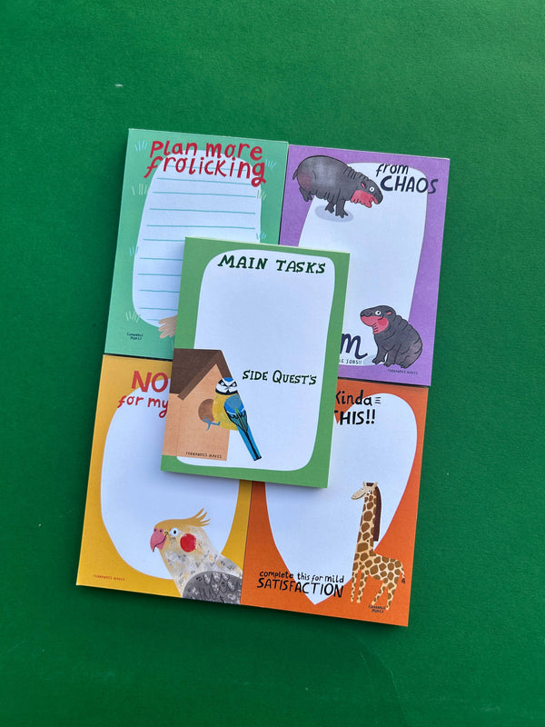 Fernandes Makes - Plan More Frolicking, Horse - A6 Jotter / Notepad / Pad