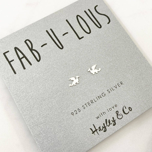 Hayley & Co - Welsh Dragon Sterling Silver Earrings
