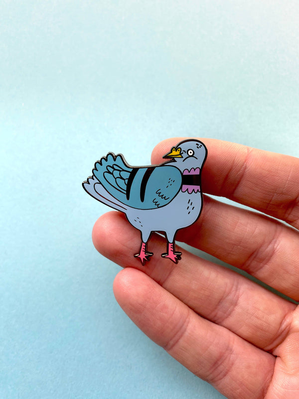 Fernandes Makes - Pretty Pigeon Enamel Pin