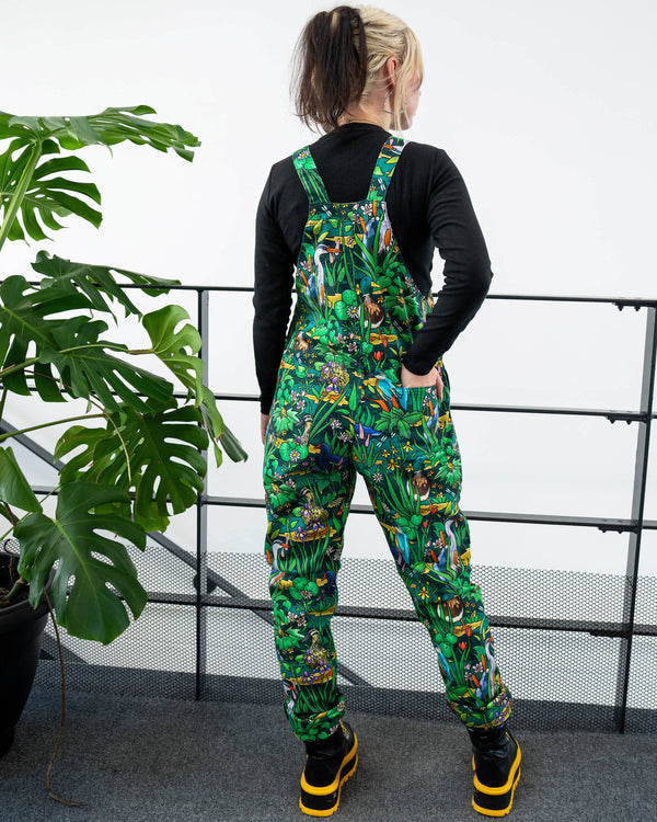 Rebel Romance - RESTOCK PRE ORDER - Rebel Romance Pond Birds Stretch Dungarees