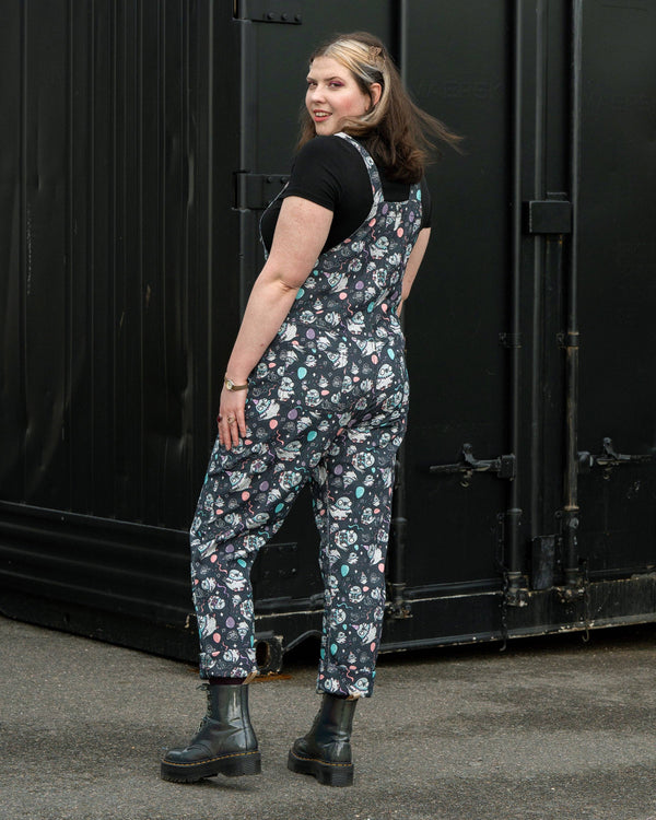 Rebel Romance - Rebel Romance x Katie Abey Pigeon Party Stretch Dungarees 