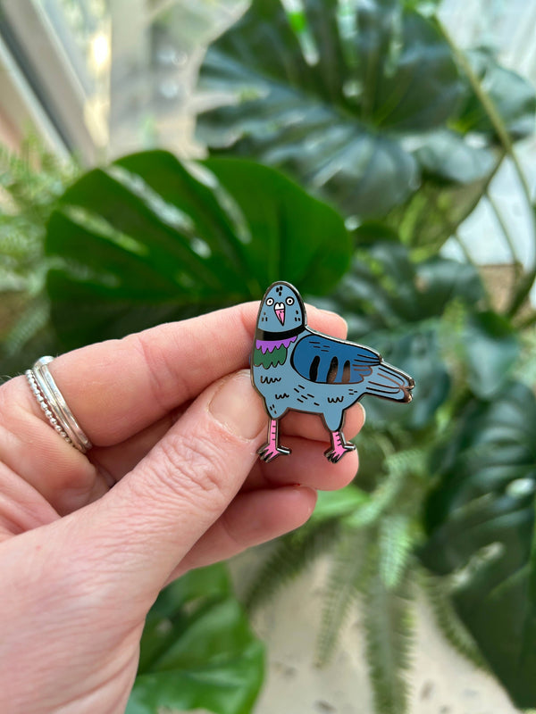 Fernandes Makes - Derby Pigeon Enamel Pin