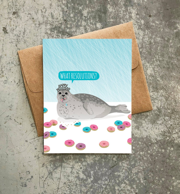 Modern Printed Matter - What Resolutions New Year's Card - Box of 8