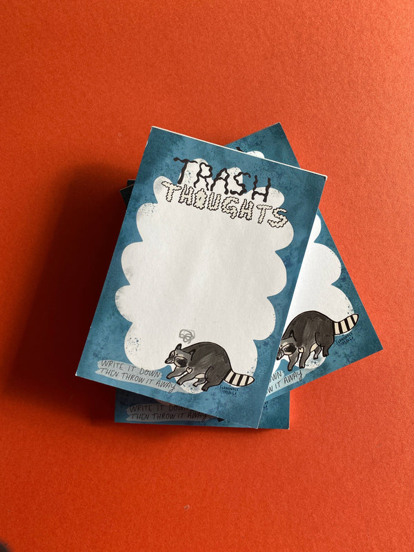 Fernandes Makes - Trash Thoughts Raccoon A6 Jotter / Notepad / Pad