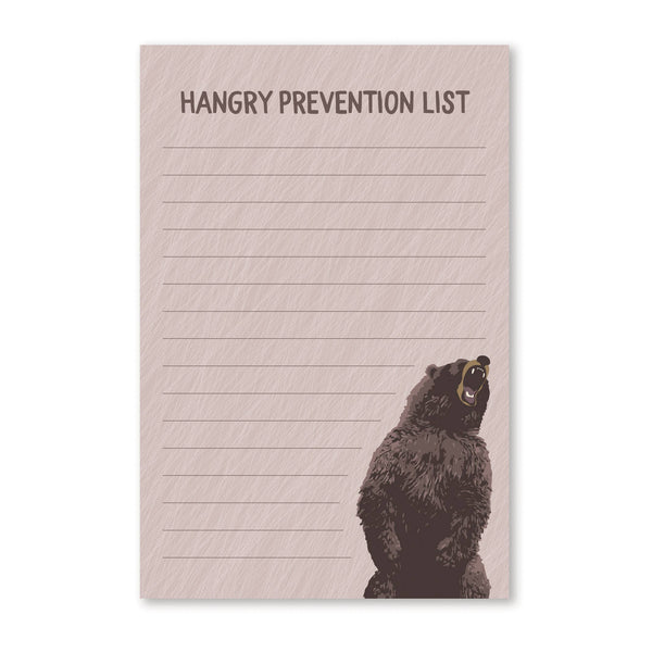 Modern Printed Matter - Hangry Prevention List Notepad