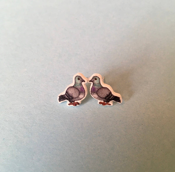 RatBeanKat - Little pigeon earrings