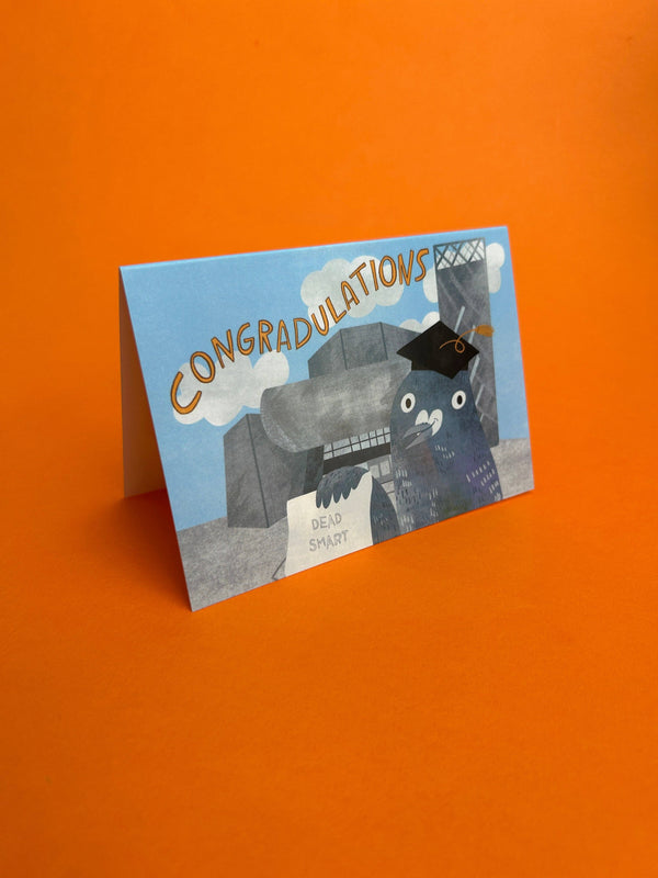 Fernandes Makes - Congradulations Pigeon Greeting Card / Graduation