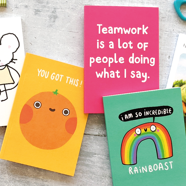 Whale & Bird - Teamwork A6 Notebook | Stationery | Journals