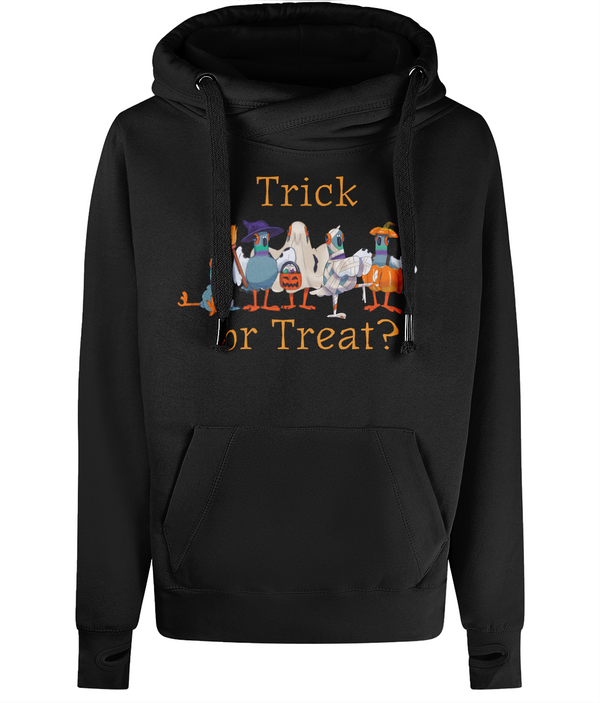 Trick or Treat luxury Cross Neck Hoodie