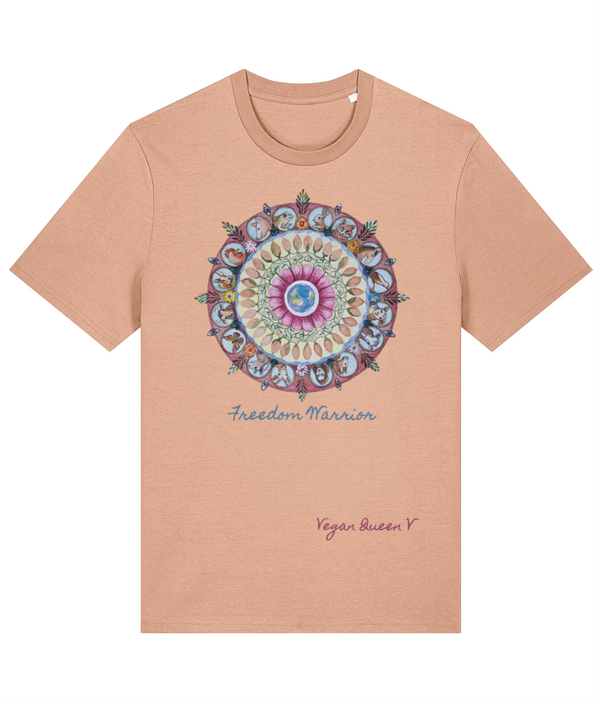 Vegan Queen V - Mandala - Premium Adults T-shirt