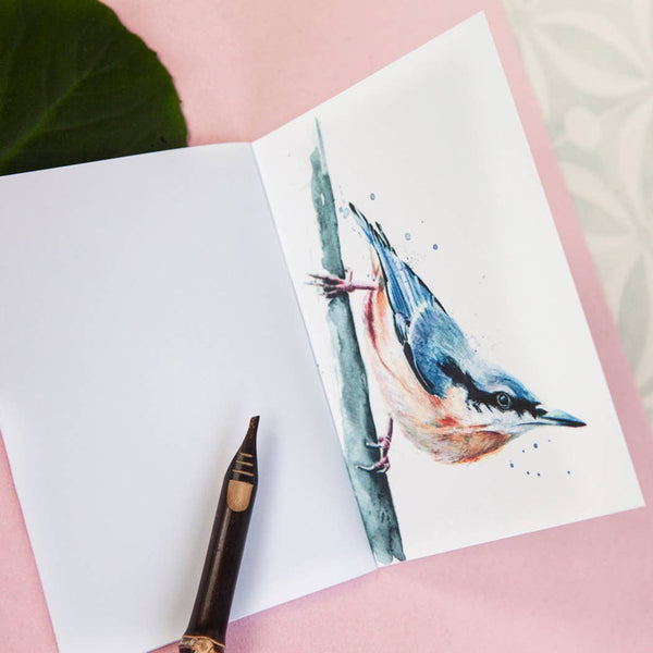 Kate Moby - Inky Nuthatch Eco A6 Notebook