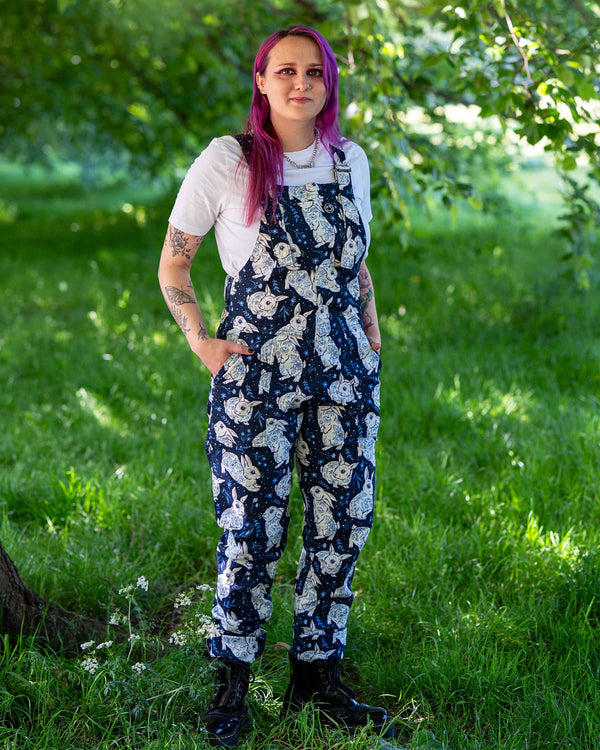 Rebel Romance - Rebel Romance x Abi Perry Bunnies Stretch Dungarees 