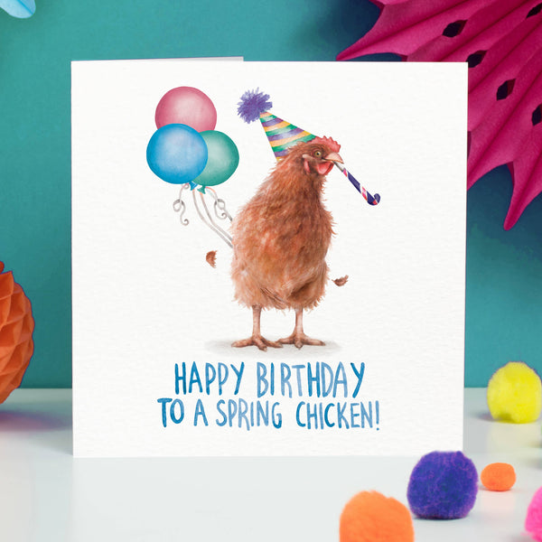 Citrus Bunn - Spring Chicken - Funny Pun Greetings Card