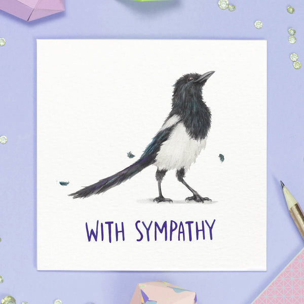 Citrus Bunn - With Sympathy - Magpie Greetings Card