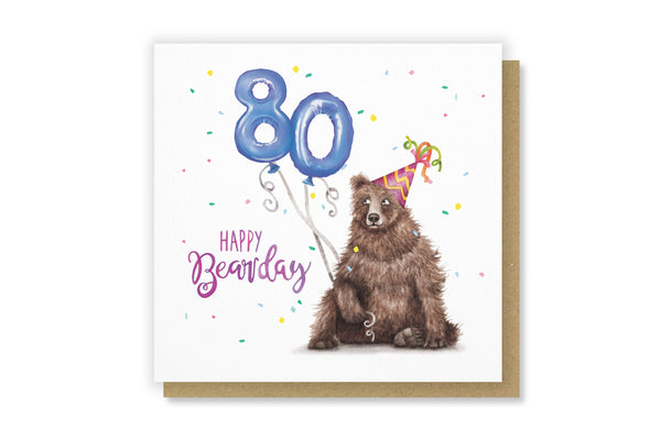 Citrus Bunn - Happy 80th Birthday Pun Greetings Card